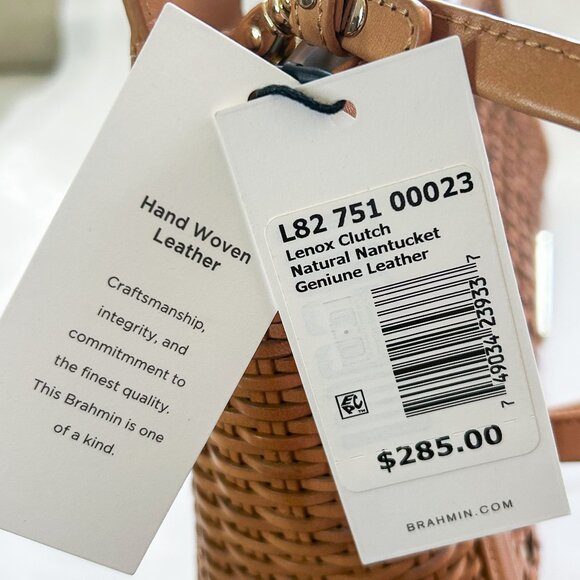 Brahmin Lenox Clutch Natural Nantucket Leather Purse, Originally $298.00 - Picture 15 of 15